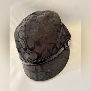 Coach Black Signature Pattern Hat